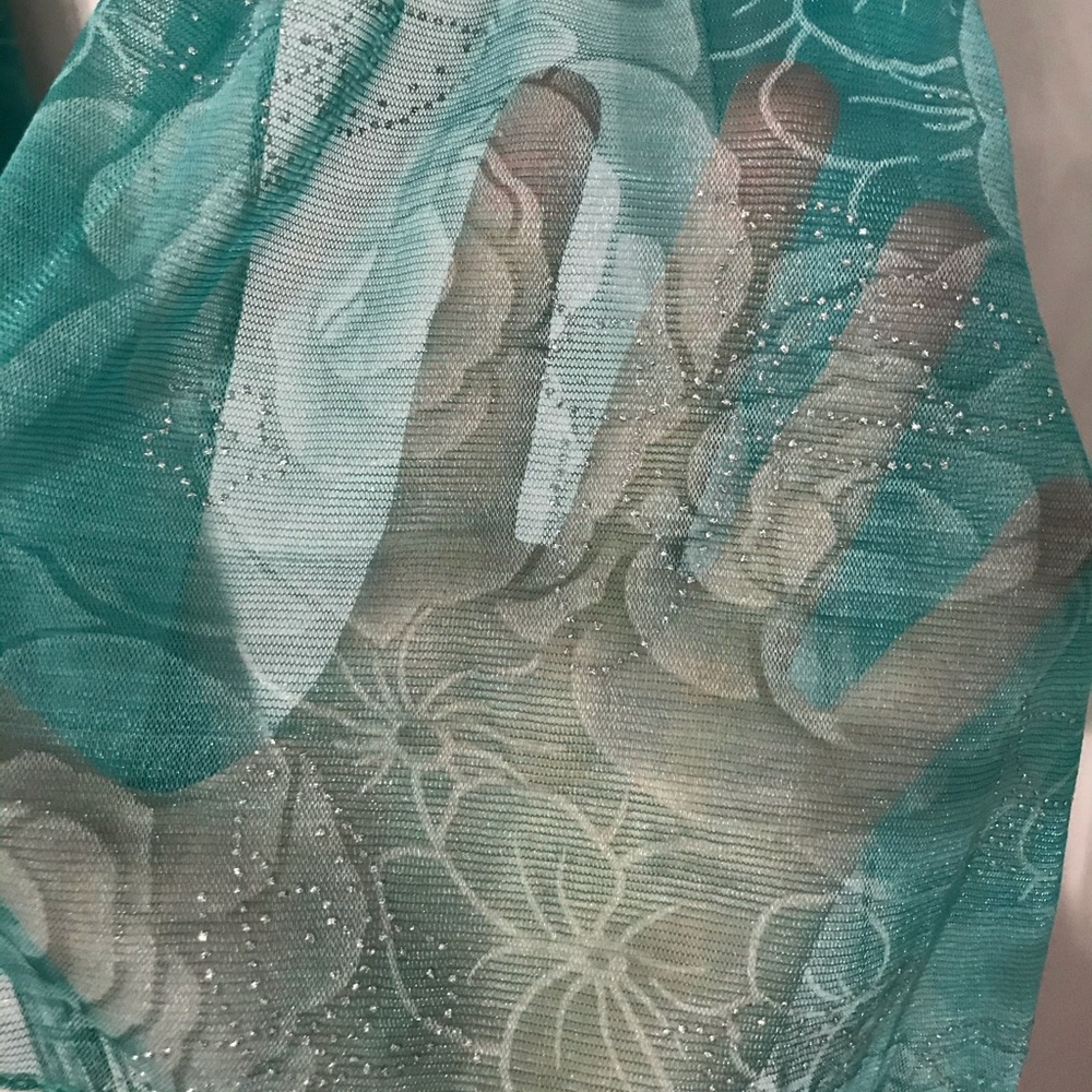 3/$10 Floral Rhinestone Scarf - Picture 2 of 3